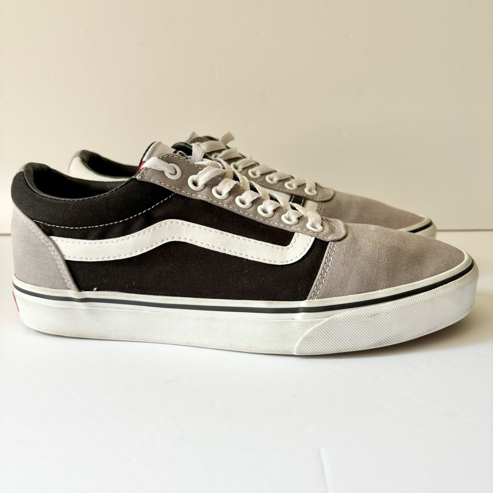 Vans Black Gray Canvas Ward Skate Shoes